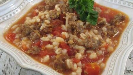 Mom’s Italian Beef Barley Soup