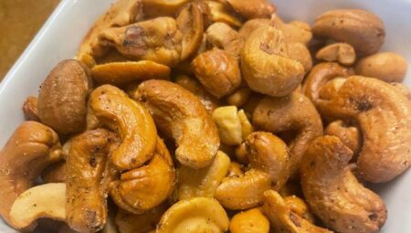 Air Fryer Lemon Pepper Roasted Cashews