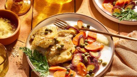 White Wine Chicken with Carrots