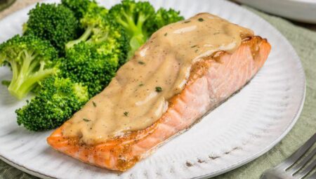 Air Fryer Honey Mustard Salmon