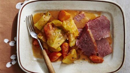 Coconut Milk Corned Beef and Cabbage