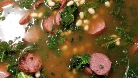 Big Ray’s White Bean, Kale, and Kielbasa Soup