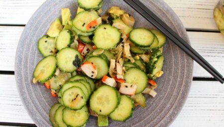 California Roll Cucumber Salad