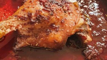 Roast Duck Legs With Red Wine Sauce