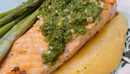 Grilled Salmon with Chimichurri