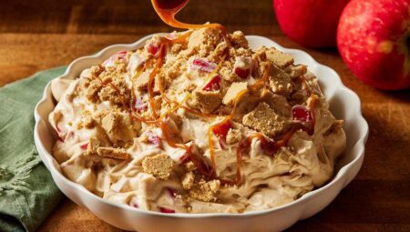 Caramel Apple Cheesecake Salad